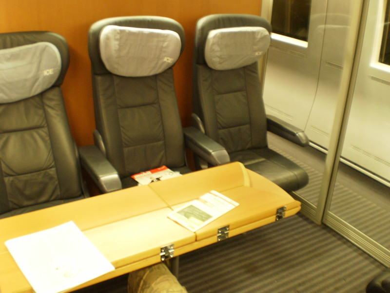 ICE, przedział pierwszej klasy